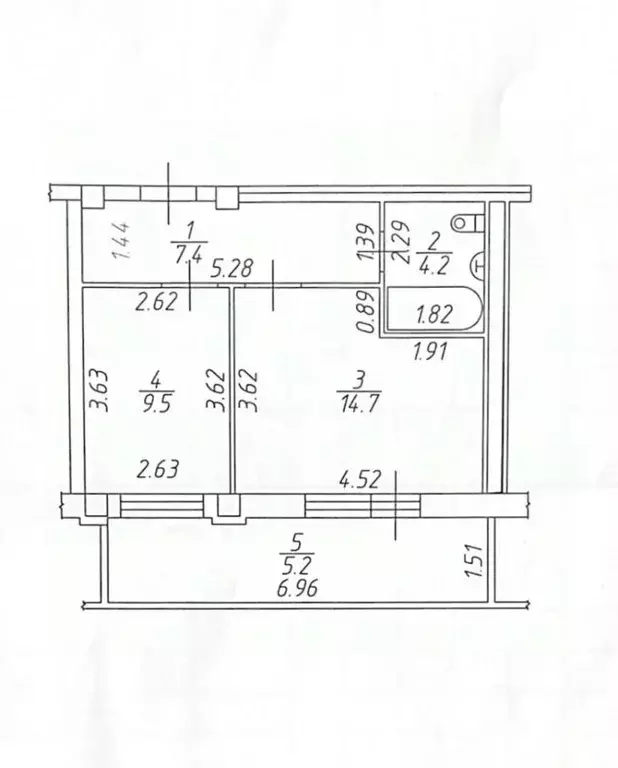 1-к кв. Татарстан, Набережные Челны ул. Раскольникова, 11Б (35.8 м) - Фото 1