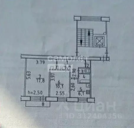 2-к кв. Новосибирская область, Новосибирск ул. Титова, 41/1 (44.6 м) - Фото 0