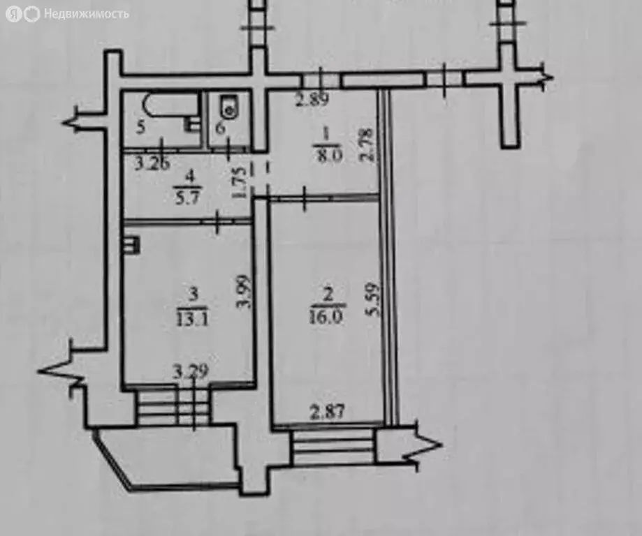 1-комнатная квартира: Благовещенск, Красноармейская улица, 188/2 (47.4 ... - Фото 1
