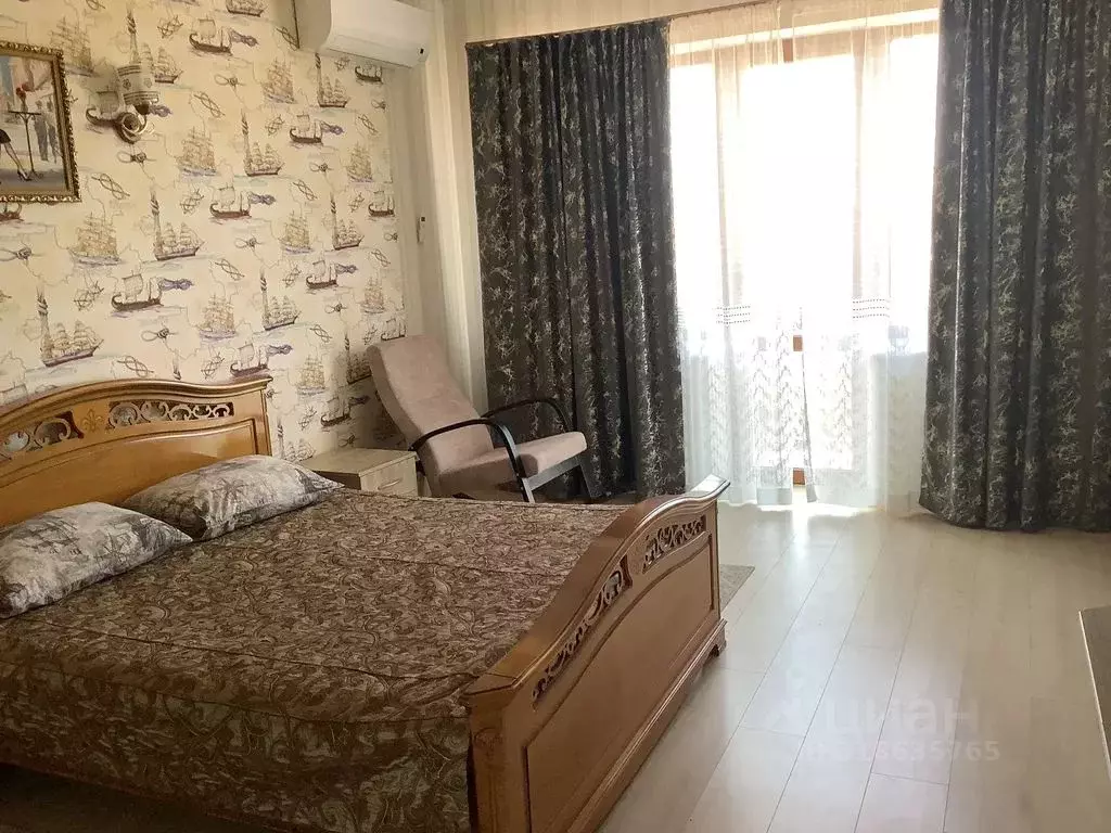 Комната Крым, Евпатория городской округ, Мирный пгт ул. Сырникова, 42 - Фото 0