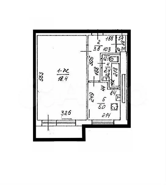 1-к. квартира, 31 м, 2/5 эт. - Фото 0