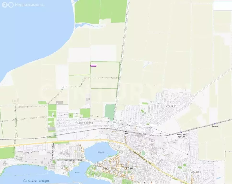 Участок в Сакский район, Лесновское сельское поселение (1 м) - Фото 0