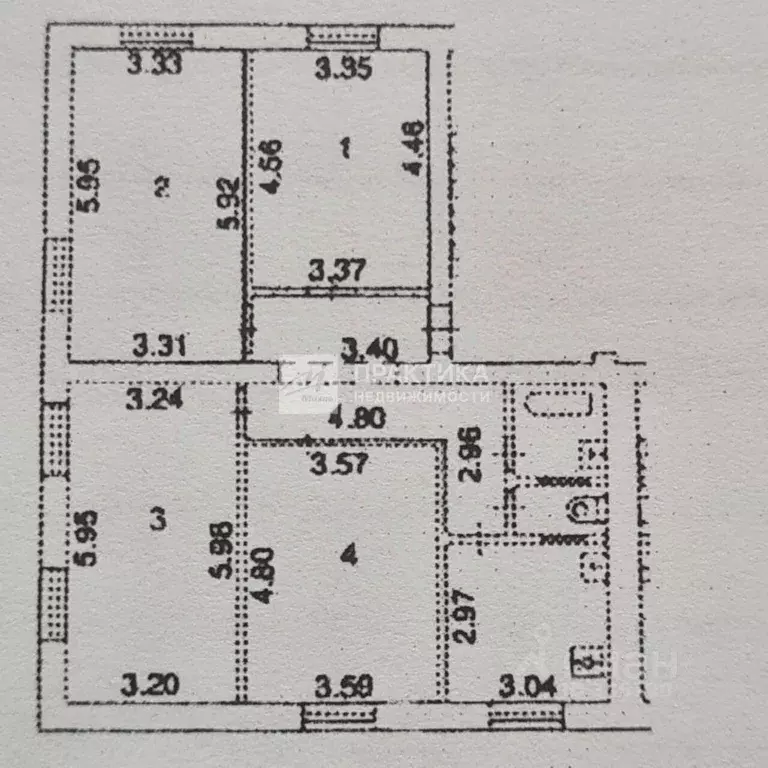 4-к кв. Москва Средняя Первомайская ул., 48к1 (98.3 м) - Фото 2