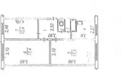 3-комнатная квартира: Новокузнецк, улица 40 лет ВЛКСМ, 82 (62 м) - Фото 2