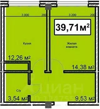 1-к кв. Ставропольский край, Ессентуки ул. Благодатная, 28 (39.71 м) - Фото 0