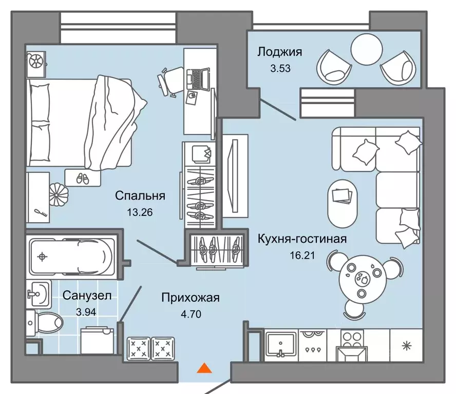 2-к кв. Ульяновская область, Ульяновск Город Новаторов жилой комплекс, ... - Фото 0