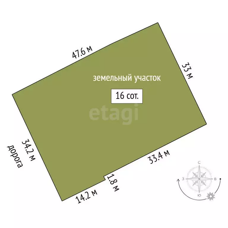 Участок в Тюмень, посёлок Букино, улица Станиславского (16 м) - Фото 0