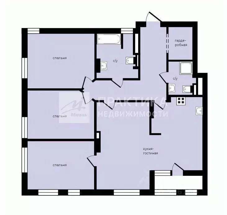 4-к кв. Москва бул. Скандинавский, 19 (99.6 м) - Фото 2
