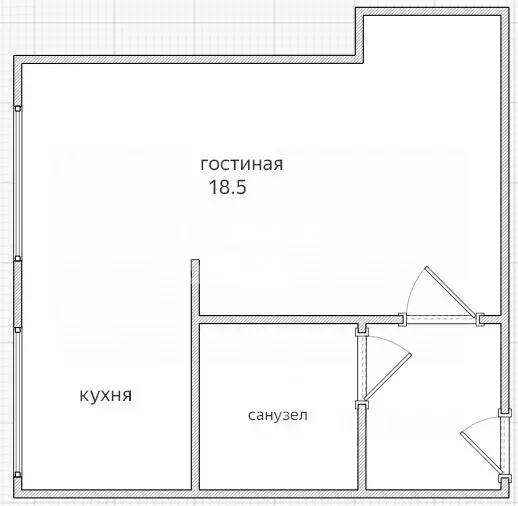 1-к кв. Московская область, Красногорск ул. Чайковского, 10 (32.7 м) - Фото 1