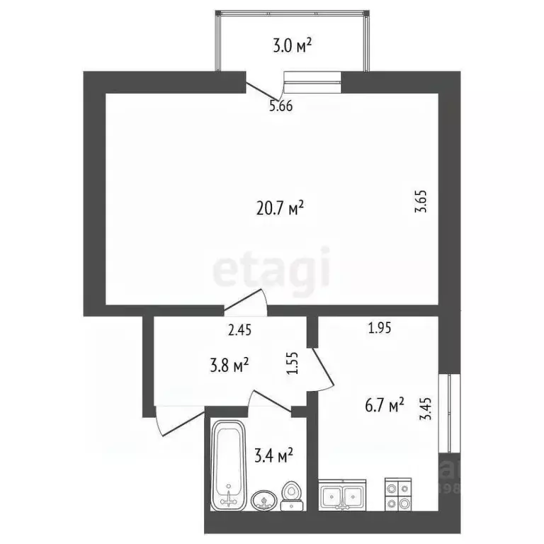 1-к кв. Крым, Сакский район, Новофедоровка пгт ул. Севастопольская ... - Фото 2