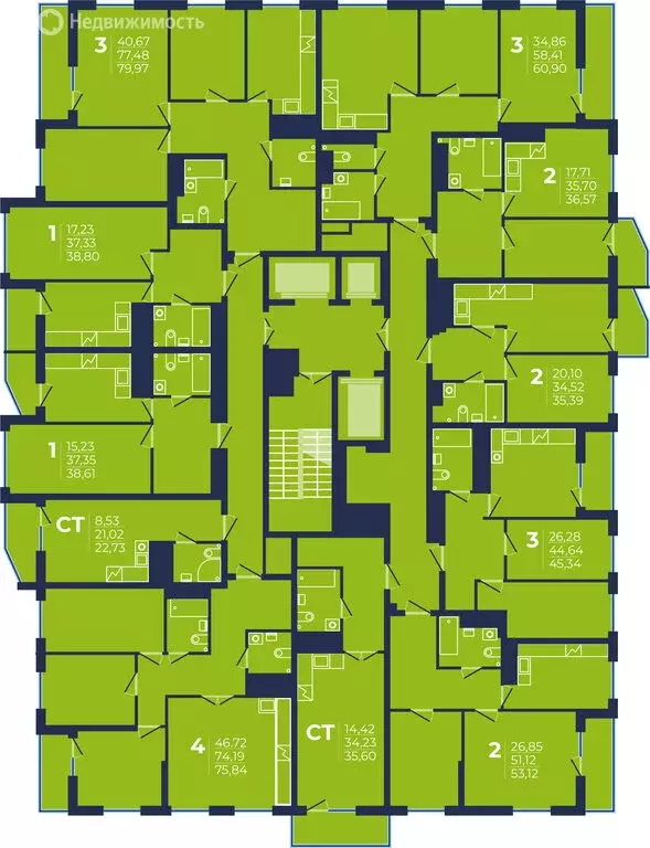 4-комнатная квартира: Уфа, улица Майора Доставалова, 1 (75.8 м) - Фото 2