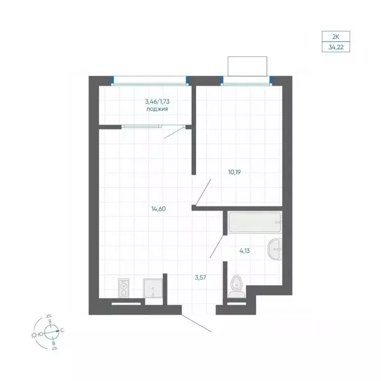 1-к кв. Челябинская область, Челябинский городской округ, пос. ... - Фото 1