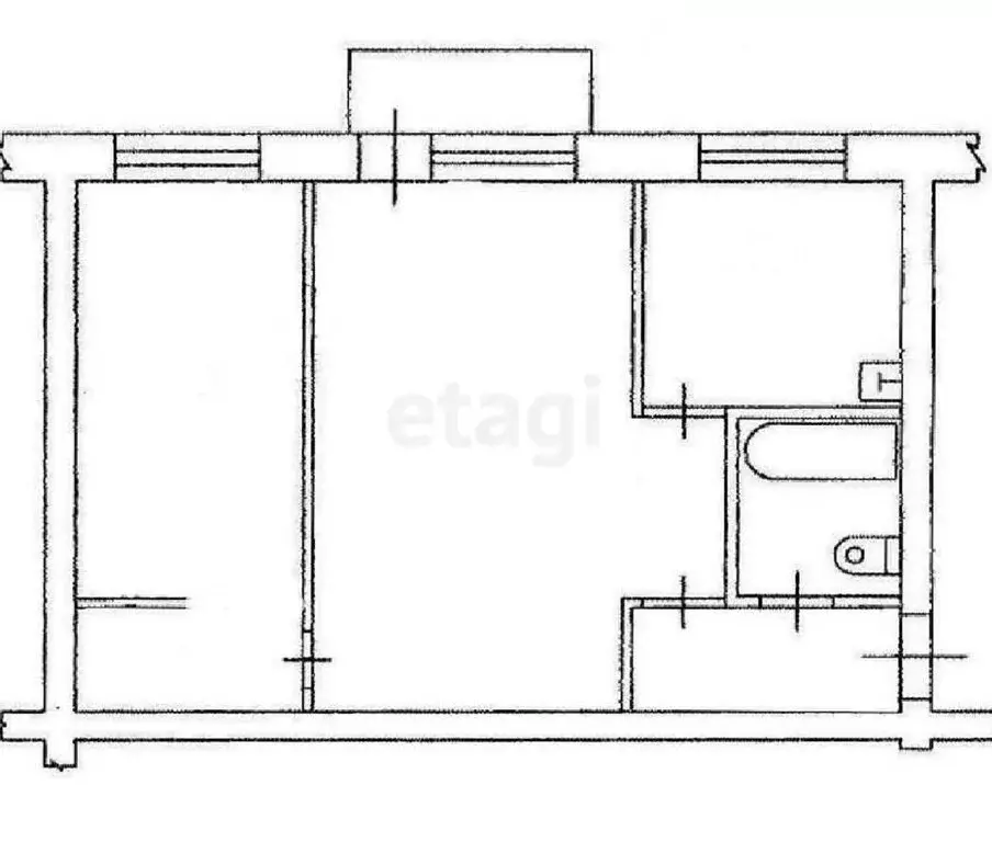 2-комнатная квартира: Казань, улица Мусина, 53 (47.4 м) - Фото 1