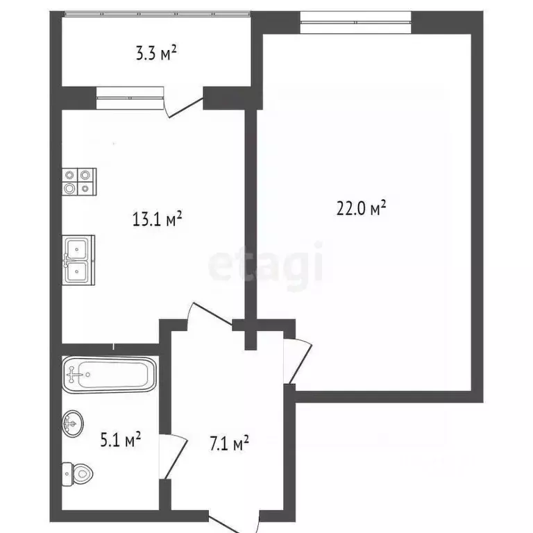 1-к кв. Краснодарский край, Геленджик ул. Дзержинского, 2 (51.1 м) - Фото 1