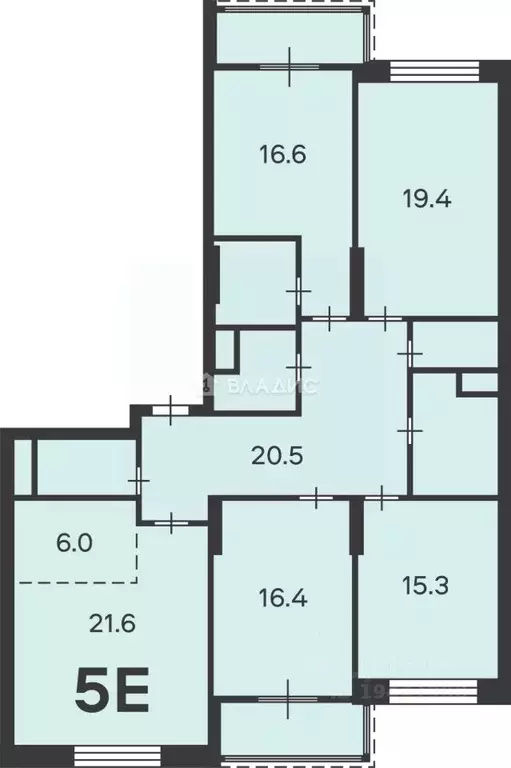 4-к кв. Москва Клинская ул., 2Ак7 (135.0 м) - Фото 1