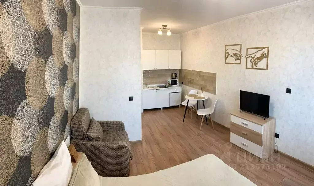 Студия Краснодарский край, Краснодар ул. Героя Пешкова, 14к3 (26.0 м) - Фото 1
