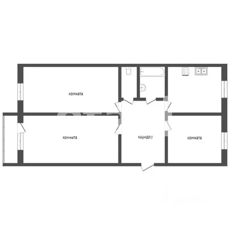 3-к кв. Ярославская область, Ярославль Промышленная ул., 101 (63.5 м) - Фото 2