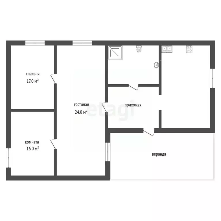 Дом в Саратовская область, Энгельс Тихая ул., 35 (86 м) - Фото 2