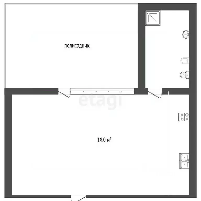 1-к кв. Севастополь ул. Челюскинцев, 57/2 (68.8 м) - Фото 2