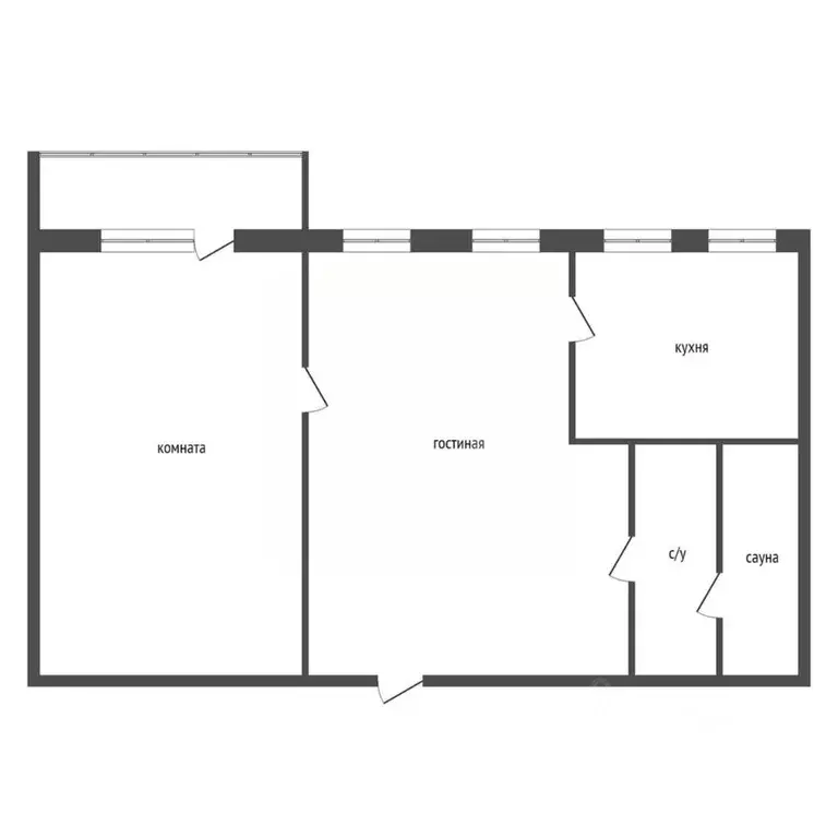 2-к кв. Красноярский край, Красноярск ул. Железнодорожников, 16А (71.8 ... - Фото 2
