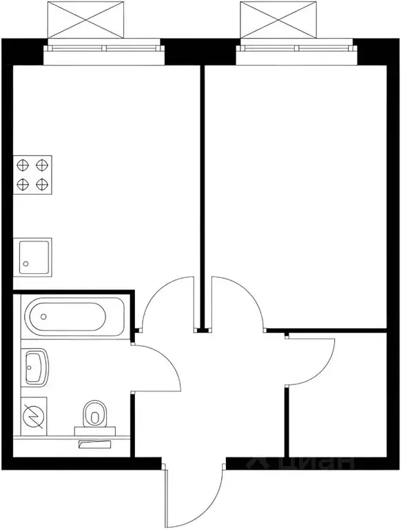 1-к кв. Московская область, Котельники Парковый мкр, 1к4 (35.0 м) - Фото 1