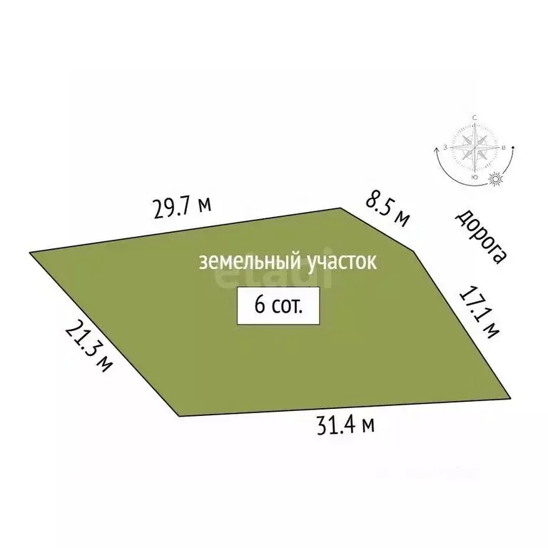 Участок в Забайкальский край, Читинский район, с. Смоленка  (6.0 сот.) - Фото 2