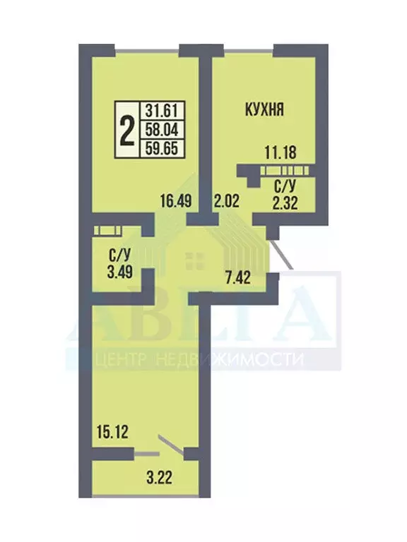 2-комнатная квартира: Оренбург, улица Берёзка, 19/2 (60 м) - Фото 0