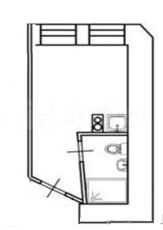 Апартаменты-студия, 16,8 м, 1/4 эт. - Фото 0