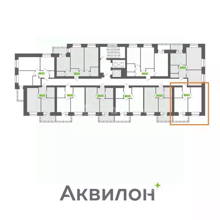 1-к кв. Архангельская область, Архангельск ул. Урицкого, 6к1 (33.48 м) - Фото 2