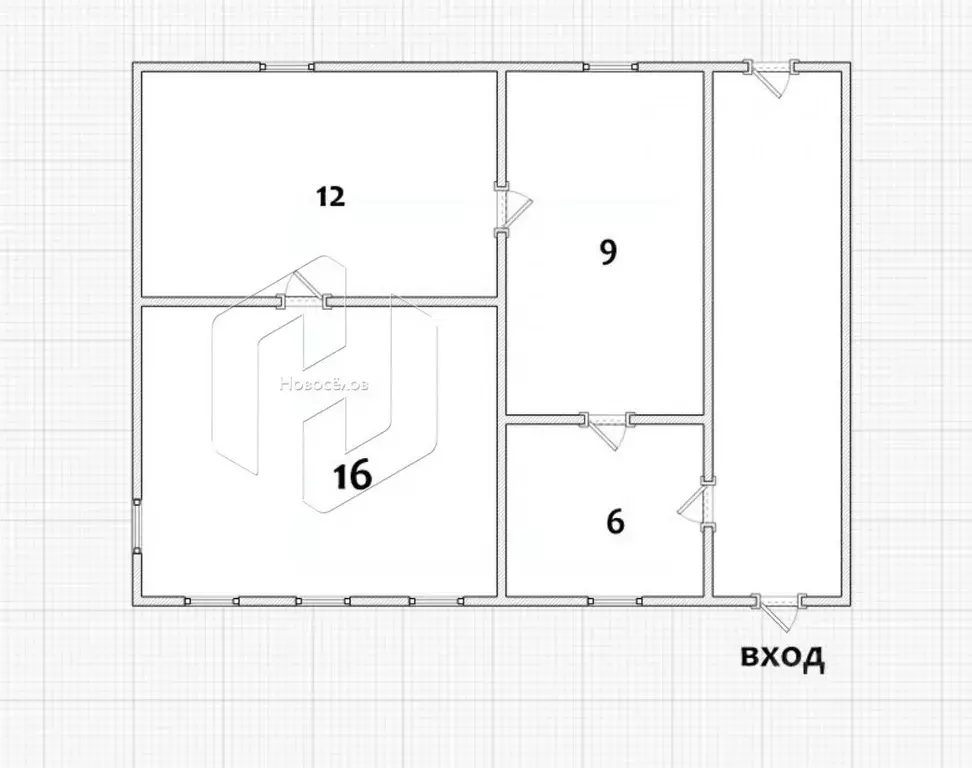 Дом в Мордовия, Рузаевка ул. 1-я Мельничная, 34 (42 м) - Фото 1