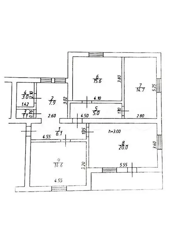 4-к. квартира, 88 м, 2/2 эт. - Фото 0