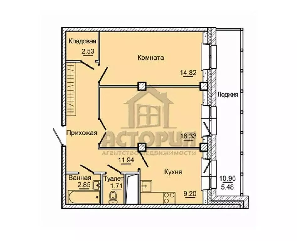 2-к кв. Красноярский край, Красноярск Дудинская ул., 2Б (65.0 м) - Фото 1