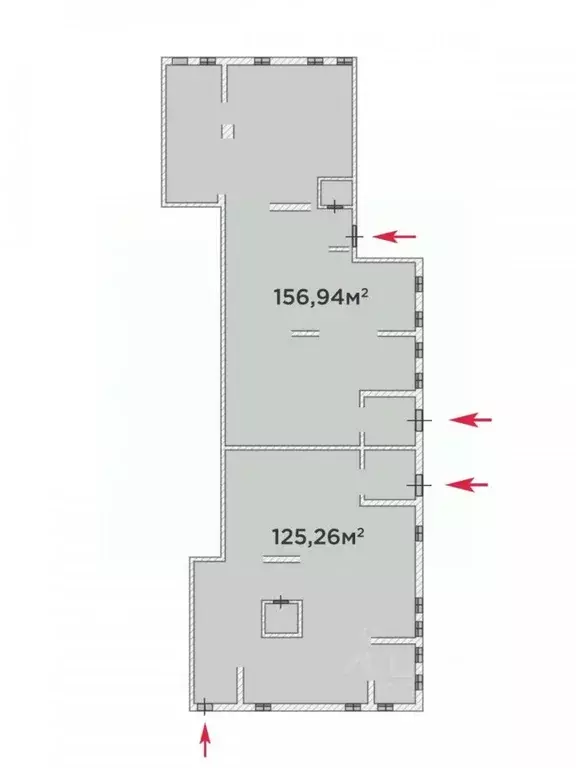 Торговая площадь в Тюменская область, Тюмень Дамбовская ул., 25к1 (282 ... - Фото 1