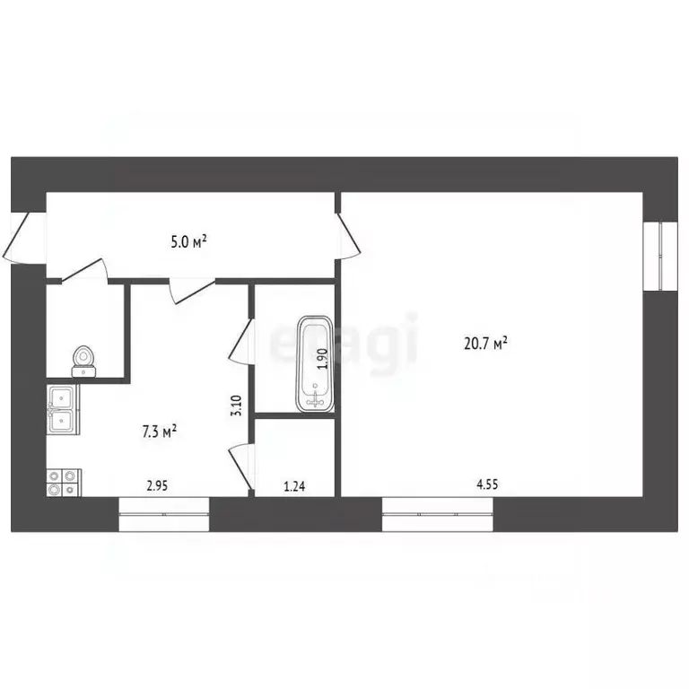 1-к кв. Ярославская область, Тутаевский муниципальный округ, ... - Фото 2