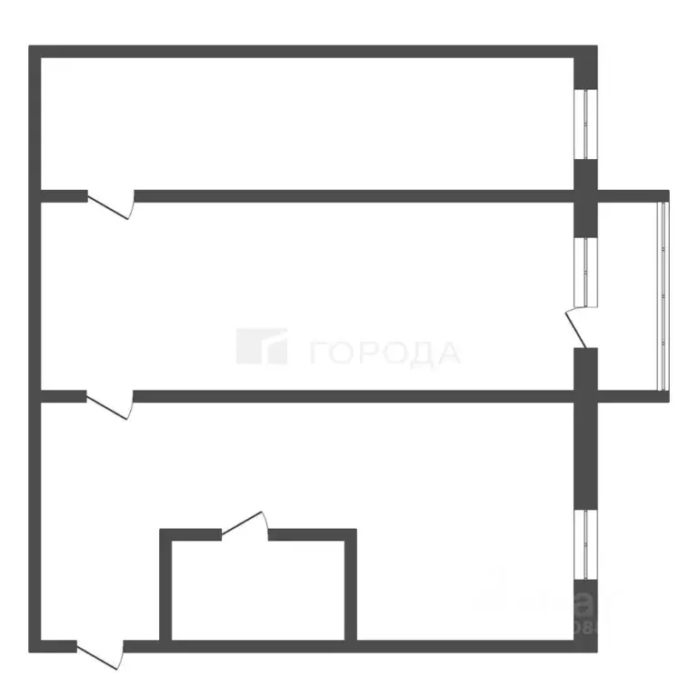 2-к кв. Кемеровская область, Новокузнецк ул. Тореза, 34 (44.7 м) - Фото 2