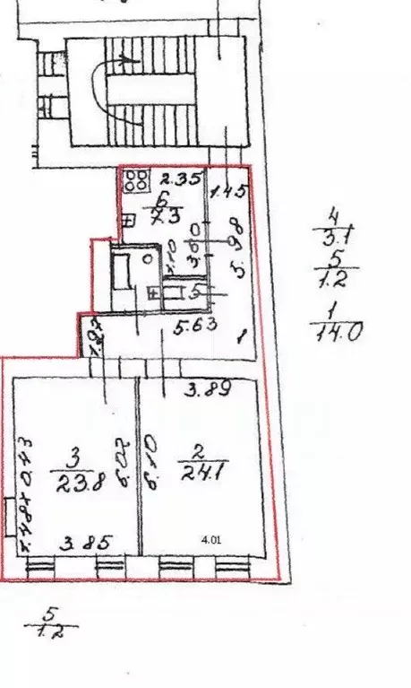 2-к кв. Санкт-Петербург Казначейская ул., 5 (73.9 м) - Фото 2