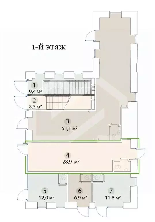 Помещение свободного назначения в Москва ул. Бахрушина, 36/14С3 (29 м) - Фото 2