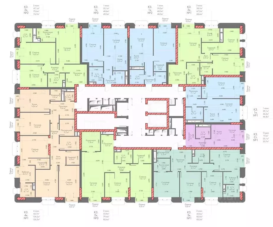 2-к кв. Северная Осетия, Владикавказ Первомайская ул. (74.7 м) - Фото 2