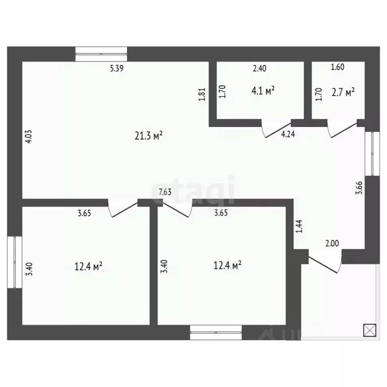 Дом в Тюменская область, Тюмень СОСН Березка-3 тер., ул. 21-я (67 м) - Фото 2
