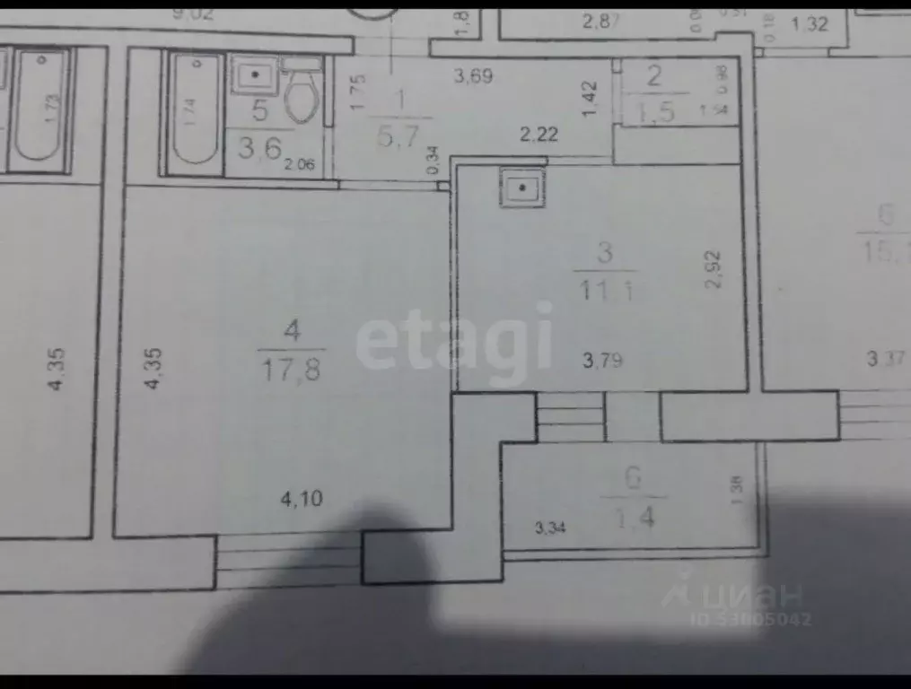 1-к кв. Забайкальский край, Чита ул. Генерала Белика, 5 (39.7 м) - Фото 2