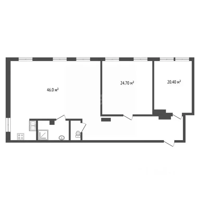 3-к кв. Санкт-Петербург Кирилловская ул., 1 (125.8 м) - Фото 2