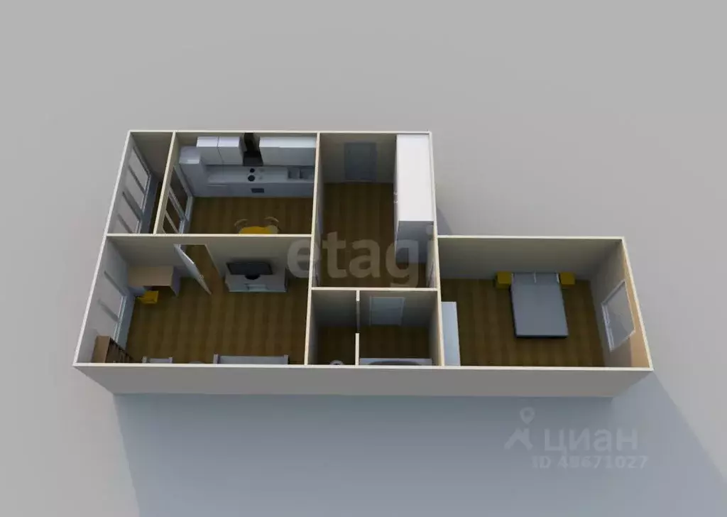 2-к кв. Сахалинская область, Южно-Сахалинск ул. Алексея Максимовича ... - Фото 2