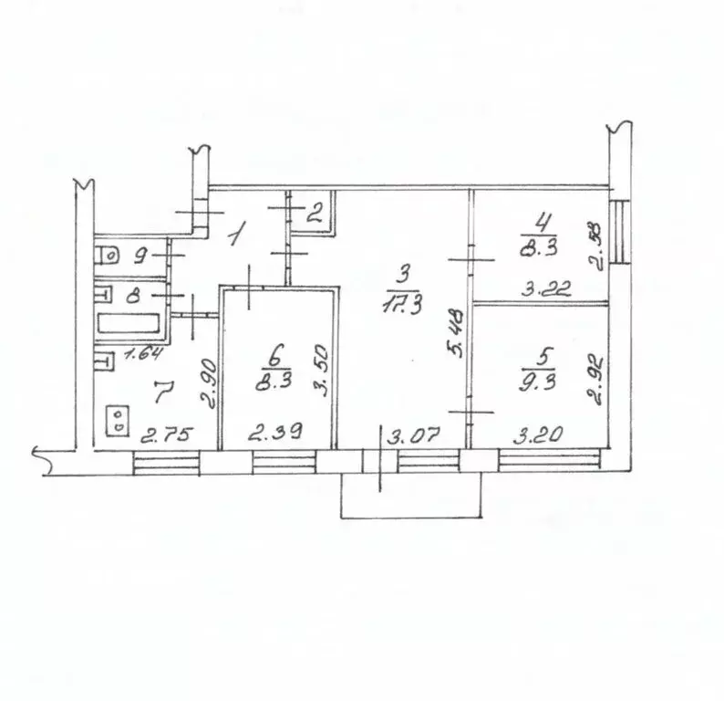 4-комнатная квартира: Великий Новгород, улица Зелинского, 19к2 (60 м) - Фото 2