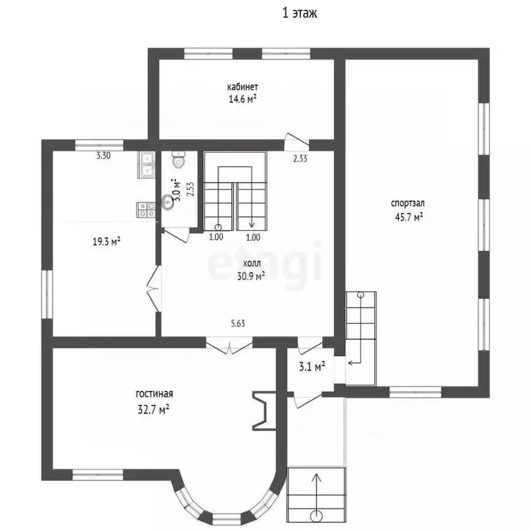 Дом в Ростовская область, Ростов-на-Дону ул. Пирогова (444 м) - Фото 1