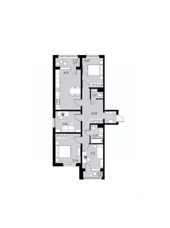 4-к кв. Тамбовская область, Тамбов Телецентр мкр, Строганов жилой ... - Фото 0