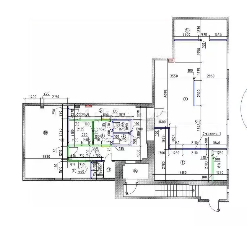 Помещение свободного назначения в Москва Митинская ул., 25К4 (152 м) - Фото 1