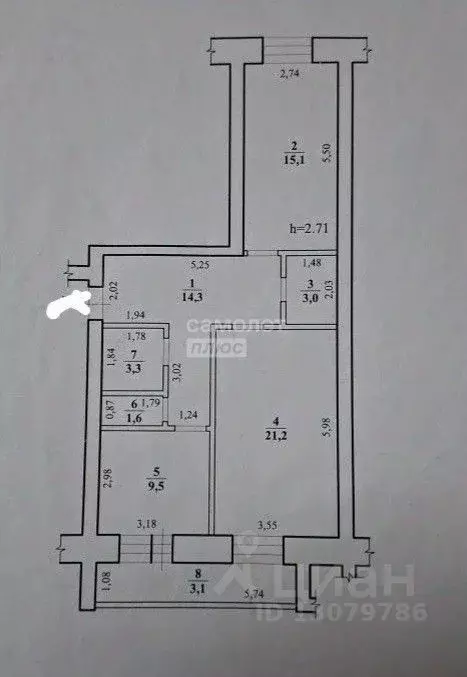 2-к кв. Забайкальский край, Чита Октябрьский мкр, 13 (71.1 м) - Фото 2