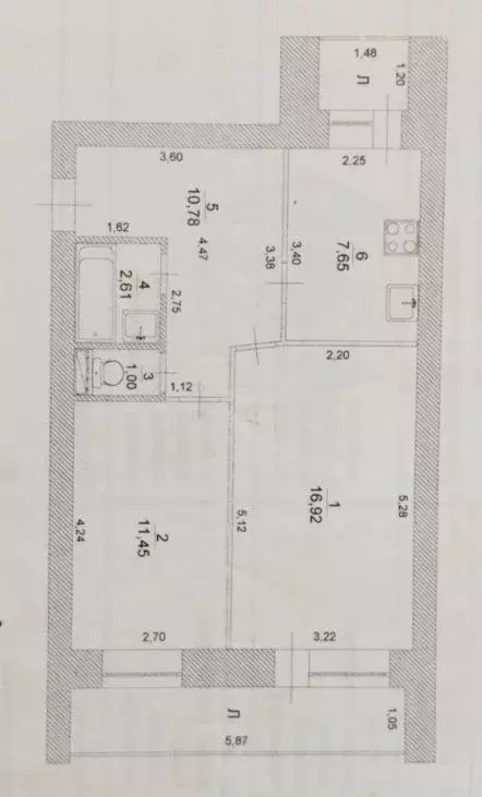 Продаётся 2-к квартира, 55 м - Фото 1
