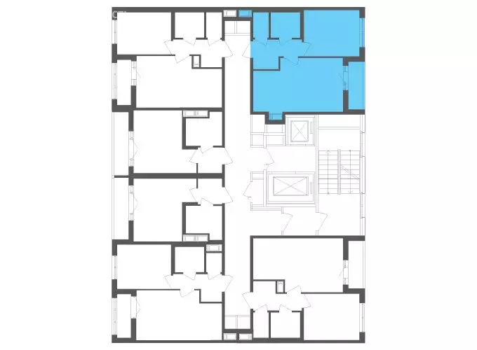 1-комнатная квартира: посёлок Шушары, Старорусский проспект, 3к1 (39.1 ... - Фото 2