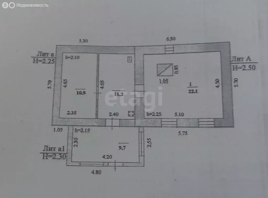 Дом в Двуречки, Заречная улица (23.9 м) - Фото 0